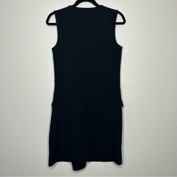 Naked Cashmere Black Sleeveless Double Button Dress Pockets Women Size Large NWT - Picture 2 of 7